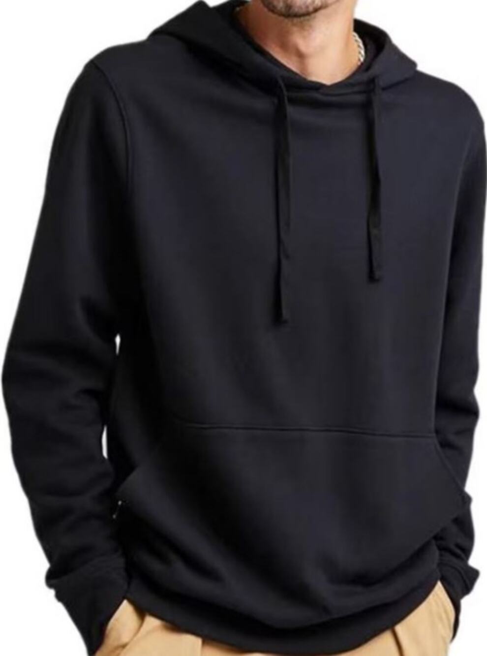 Richer Poorer Hoodie Recycled Pullover Pouch Pocket Cotton Black S NWOT